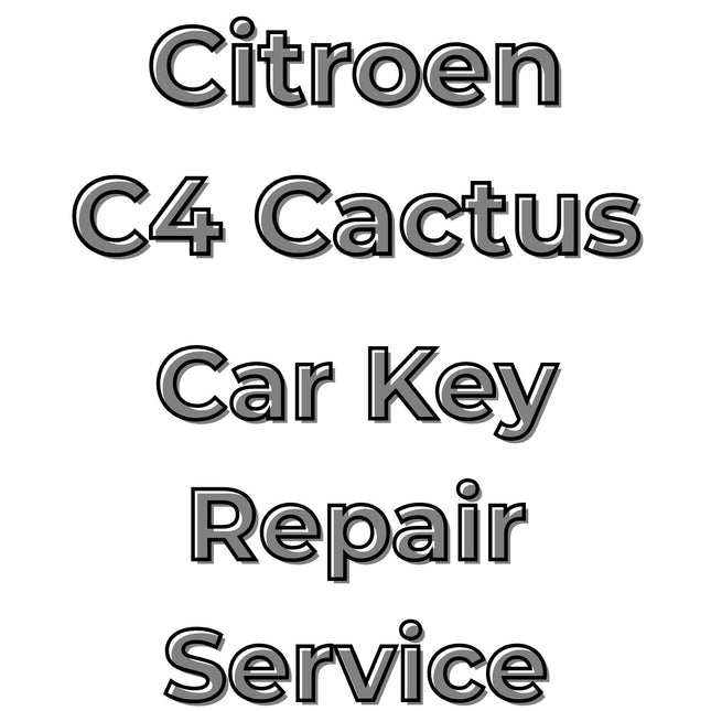 Citroen C4 Cactus 2014 - 2022 Key Repair Service 3 Button Central Locking Fob
