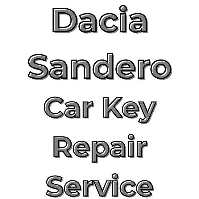 Dacia Sandero 2007 - 2016 Car Key Repair Service 3 Button Central Locking Fob