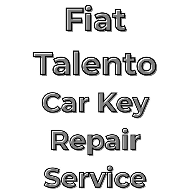 Fiat Talento 2016 - 2020 Car Key Repair Service 3 Button Central Locking Fob