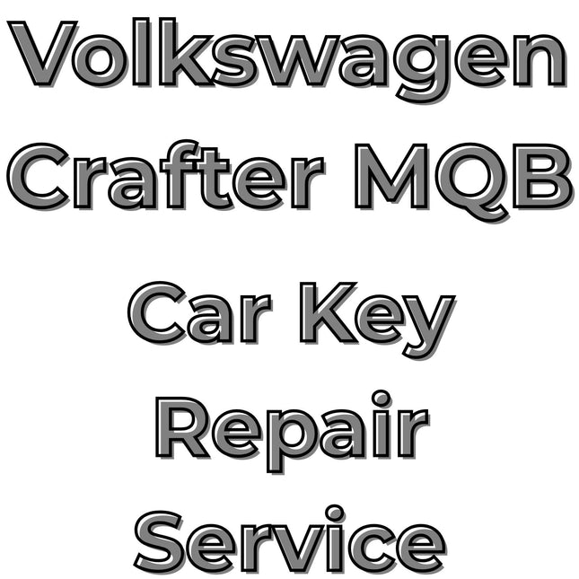 Volkswagen VW Crafter 2018 - 2024 Car Key Repair Service 3 Button Central Locking Fob MQB