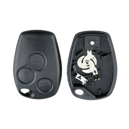 Renault Modus 3 Button Car Key Fob Cover Replacement Smart Black Case Repair