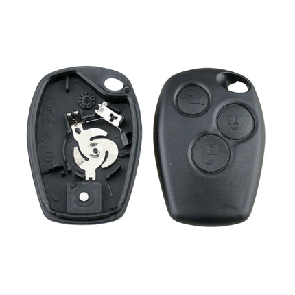 Renault Modus 3 Button Car Key Fob Cover Replacement Smart Black Case Repair