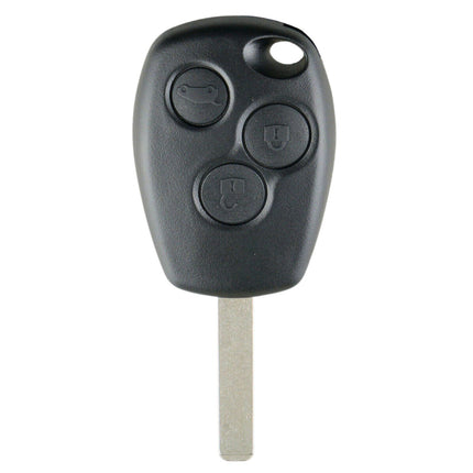 Renault Modus 3 Button Car Key Fob Cover Replacement Smart Black Case Repair