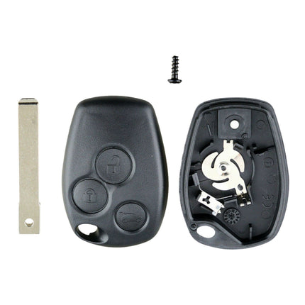 Renault Modus 3 Button Car Key Fob Cover Replacement Smart Black Case Repair