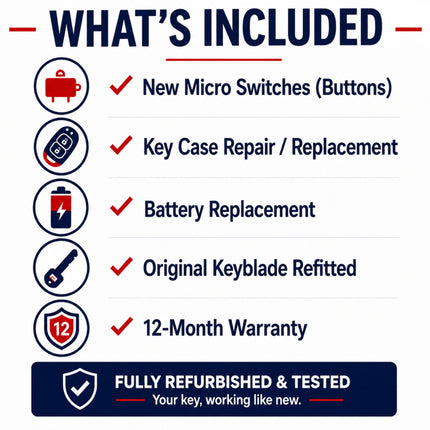 what is included in a key repair