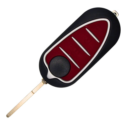 Alfa Romeo MiTo Car Key Fob Case Replacement Cover 3 Button Red Remote Repair
