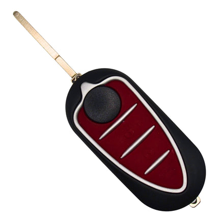 Alfa Romeo MiTo Car Key Fob Case Replacement Cover 3 Button Red Remote Repair