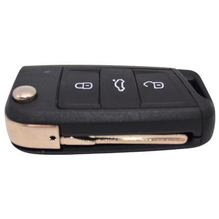Audi A3 Car Key Fob Cover 3 Button Smart Black Case Replacement Shell Repair MQB
