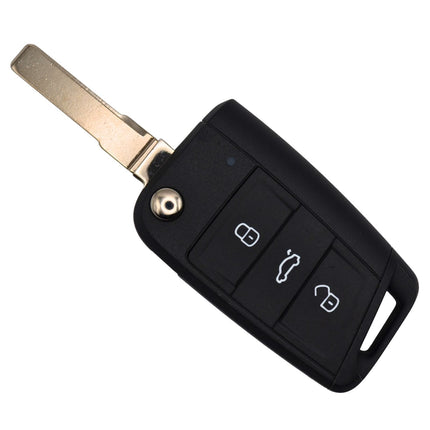 Audi A3 Car Key Fob Cover 3 Button Smart Black Case Replacement Shell Repair MQB