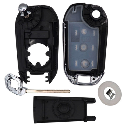 Citroen Berlingo Key Fob Cover 3 Button Smart Black Case Replacement Repair