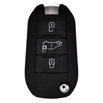 Citroen Berlingo Key Fob Cover 3 Button Smart Black Case Replacement 2018 - 2025