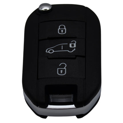 Citroen Berlingo Key Fob Cover 3 Button Smart Black Case Replacement 2018 - 2025