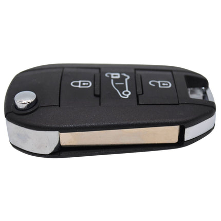 Citroen Berlingo Key Fob Cover 3 Button Smart Black Case Replacement 2018 - 2025