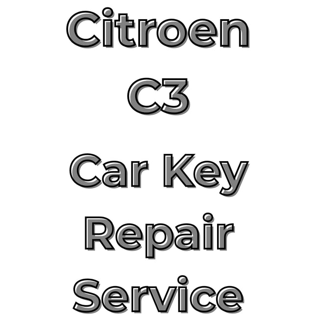 Citroen C3 2017 - 2024 Car Key Repair Service 3 Button Central Locking Fob