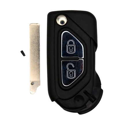 Citroen DS3 Car Key Fob Case Replacement Cover 2 Button Silver Remote Repair