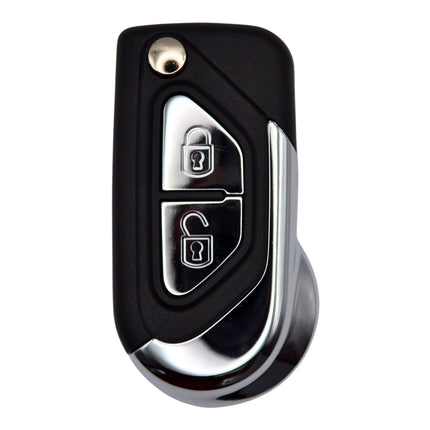 Citroen DS3 Car Key Fob Case Replacement Cover 2 Button Silver Remote Repair