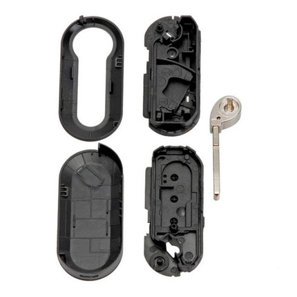 Citroen Nemo Van Key Fob Case Replacement Cover 3 Button Black Remote Repair