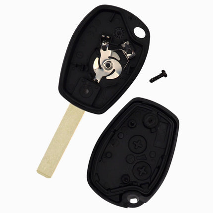 Dacia Duster Car Key Fob Case Replacement Cover 2 Button Black Remote Repair
