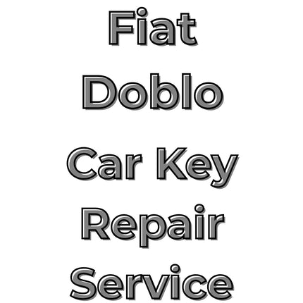 Fiat Doblo Combi 2023 - 2025 Car Key Repair Service 3 Button Central Locking Fob