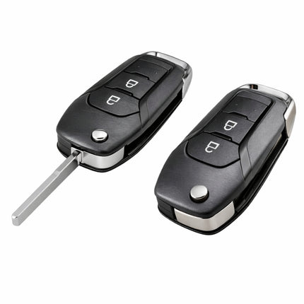 Ford flip key 2 button remote fob shell compatible with Ecosport F150 and Ranger HU101 blade