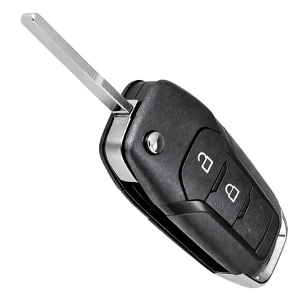 Ford flip key side profile with metal blade extended remote shell