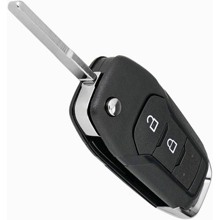 Ford KA+ Key Fob Case Replacement Cover 2 Button Flip Black Remote Repair