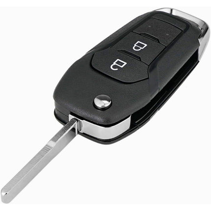 Ford KA+ Key Fob Case Replacement Cover 2 Button Flip Black Remote Repair