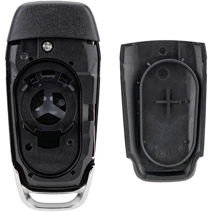 Ford KA+ Key Fob Case Replacement Cover 2 Button Flip Black Remote Repair