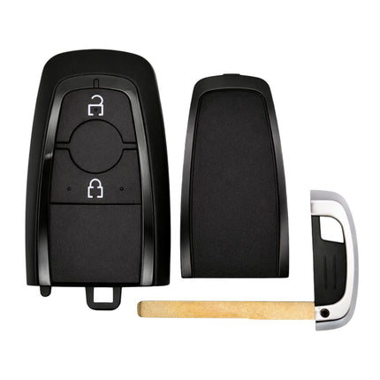 Remote smart key fob case opened showing front back and key blade