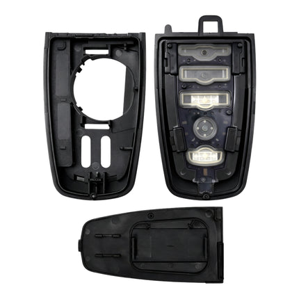 Disassembled smart key internal front, back panel and back cover