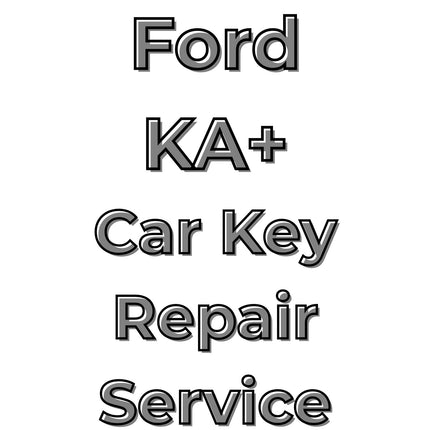 Text 'Ford KA+ Car Key Repair Service' on a white background