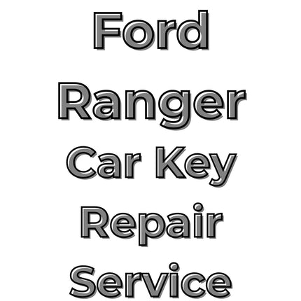 Text 'Ford Ranger Car Key Repair Service' on a white background