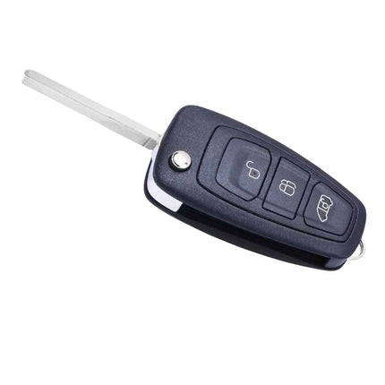 Ford Transit Key Fob Case Replacement Cover 3 Button Flip Black Remote Repair