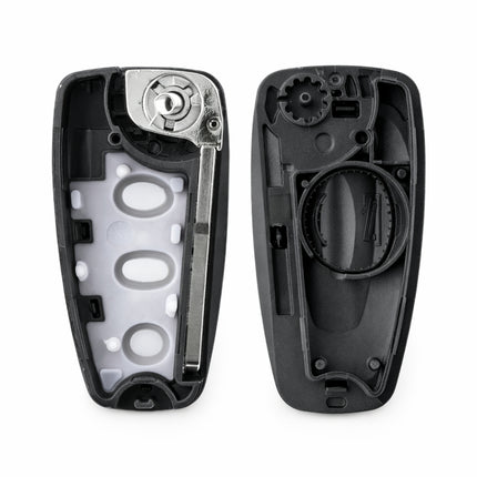 key fob case shell internal housing and flip mechanism