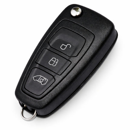 Ford Transit Custom 3 button flip key remote shell complete assembled view
