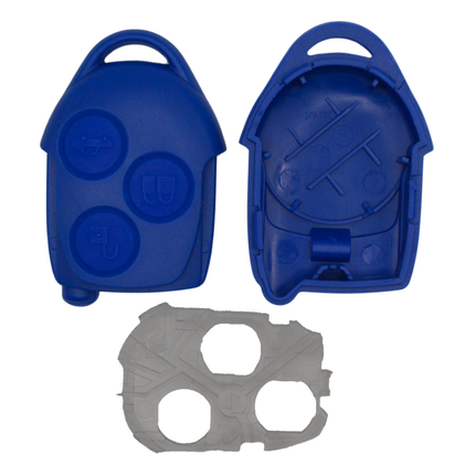 Replacement 3 Button Blue Key Fob Case for Ford Transit MK7