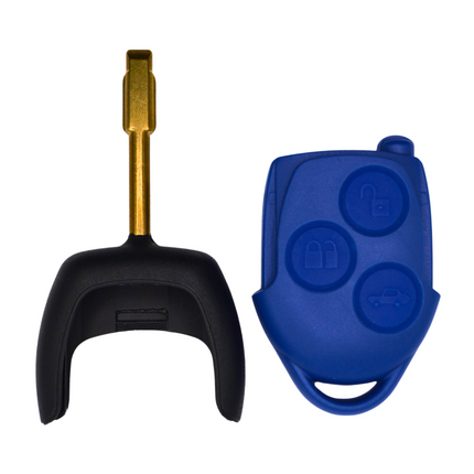 Replacement 3 Button Blue Key Fob Case for Ford Transit MK7