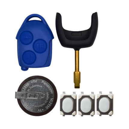 Ford Transit MK7 blue key case Tibbe blade VL2330 battery and micro switches
