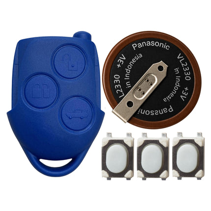 Ford Transit MK7 blue key case Panasonic VL2330 battery and 3 micro switches