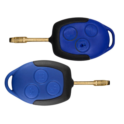 Ford Transit MK7 blue key fob repair service before and after damaged key case