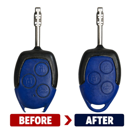 Ford B06B2 2 button flip remote key before and after repair