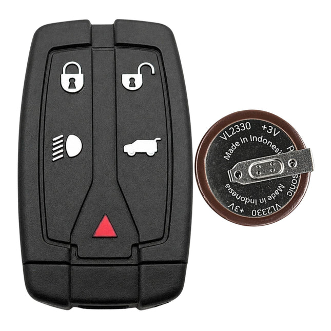 Land Rover Freelander 2 5-button key case and Panasonic VL2330 battery