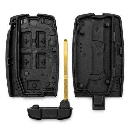 5 button remote key shell with internal housing and HU101 blade