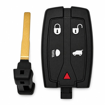 Front view of replacement remote key shell with key blade removed