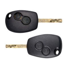 A nissan NV400 key fob repair service showing a before and after black plastic casing.