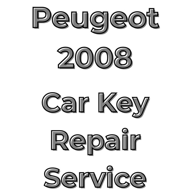 Peugeot 2008 2012 - 2022 Car Key Repair Service 3 Button Central Locking Fob