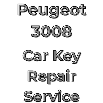 Peugeot 3008 2017 - 2022 Car Key Repair Service 3 Button Central Locking Fob