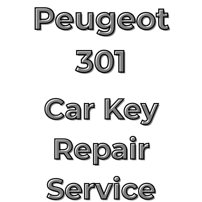 Peugeot 301 2012 - 2018 Car Key Repair Service 3 Button Central Locking Fob