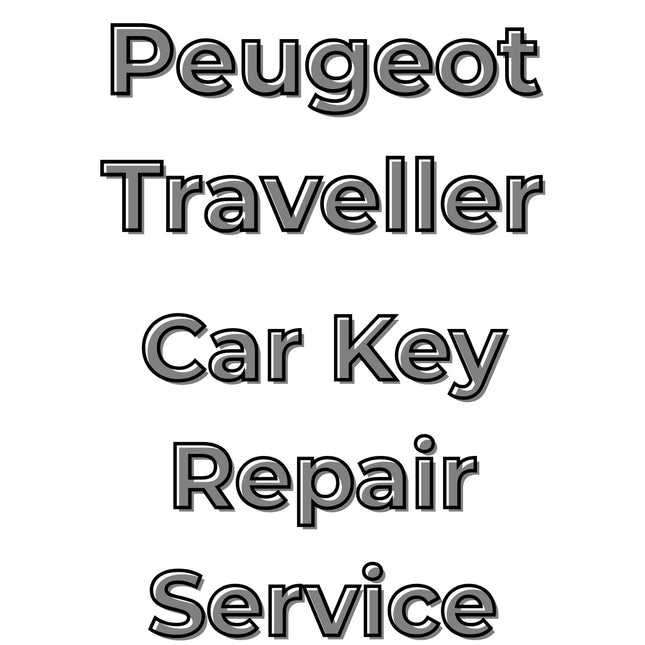 Peugeot Traveller 2017 - 2025 Key Repair Service 3 Button Central Locking Fob