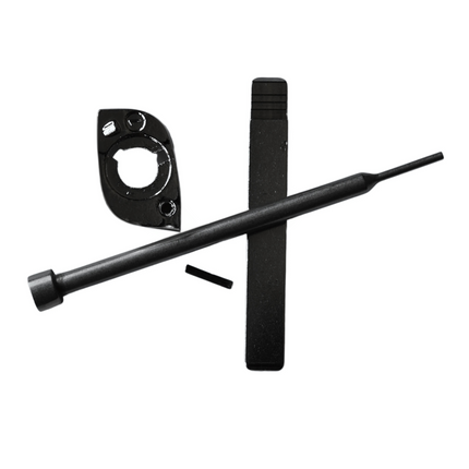 Key blade retaining pin removal tool for flip key case